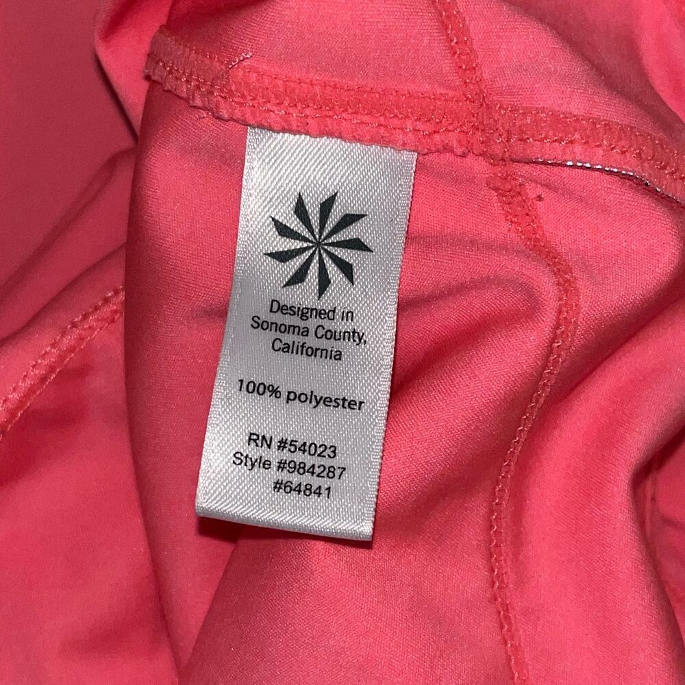 Athleta Athletic Coral Sleeveless Stretch Tank Top | Women’s Size Small - Picture 4 of 6